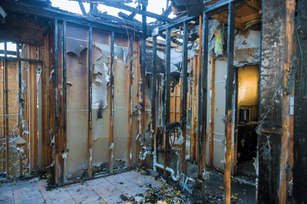 Professional Fire Damage Repair technician working in Trenton, NJ